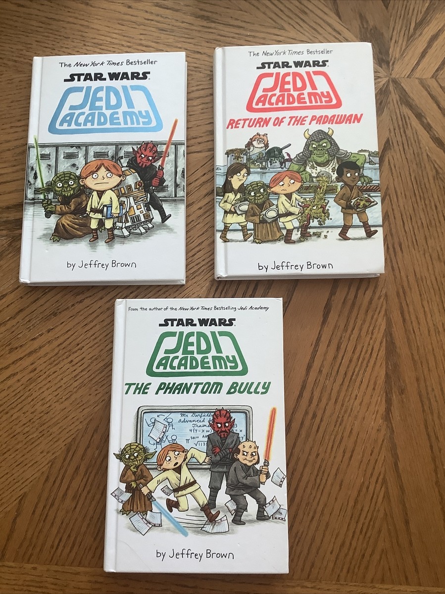 Lot of 3 Star Wars Jedi Academy, Books 1-3 by Jeffrey Brown: Jedi