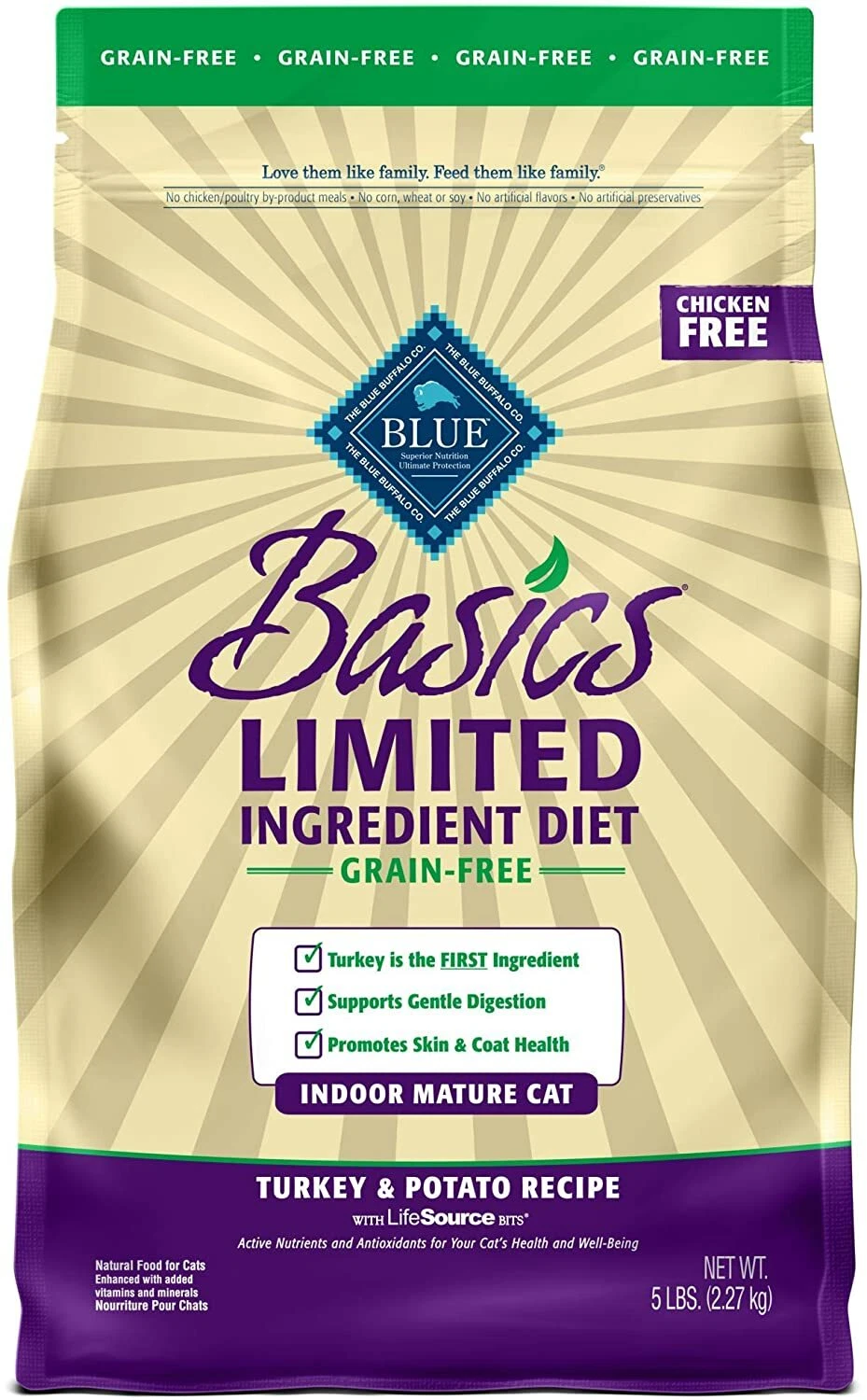 Blue Buffalo Basics Limited-Ingredient Dry Senior Cat Food