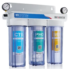 3 Stage lime Anti Scale Inhibiting 10" Whole House Water Filtration System