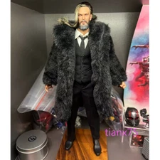 1/6 Scale Trendy Plush Fur Coat Top Clothes Model for 12" Action Figure