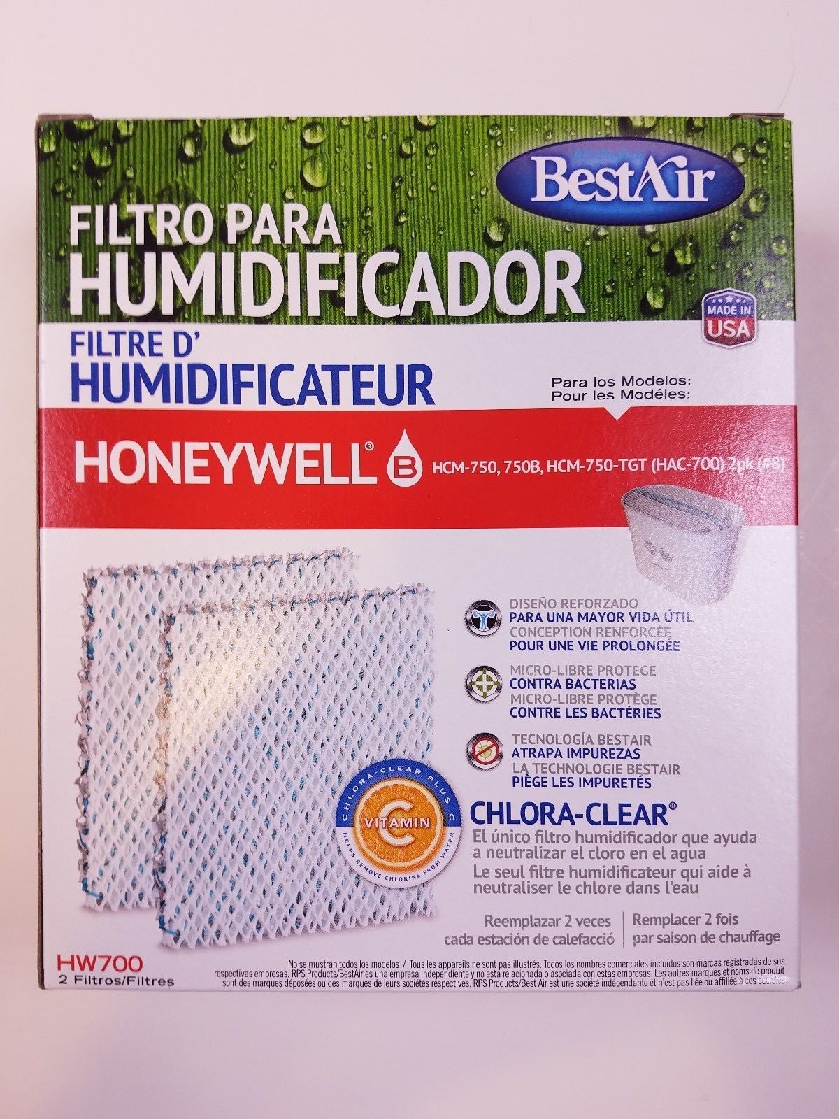 Best Air Humidifier Filter Honeywell HW700 NEW! Made in USA! 2