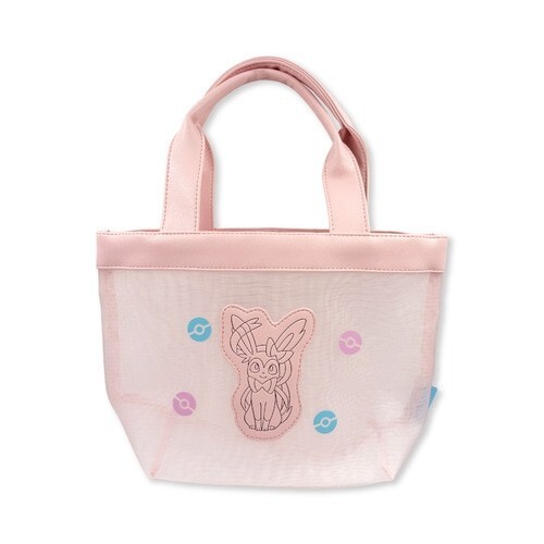 Pokemon Mesh Mini Tote Bag Pastel Sylveon Japan NEW Pocket Monster