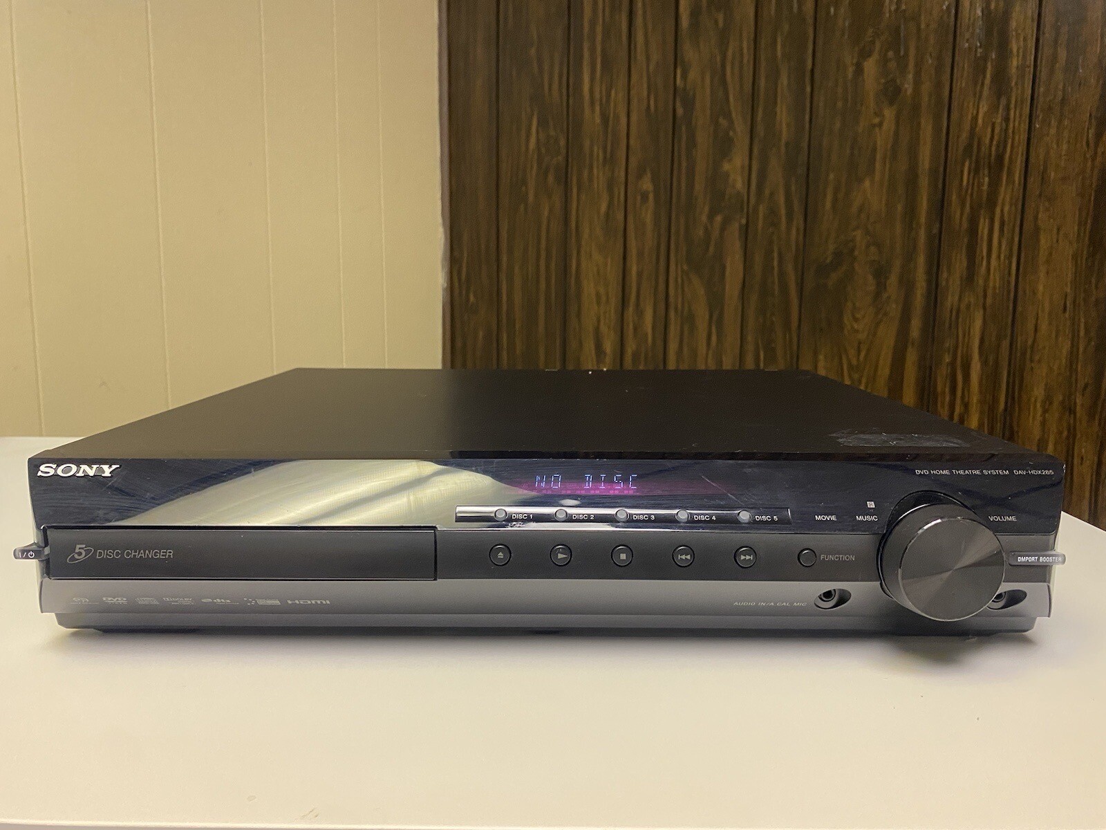 Sony 5 Disc Changer DVD Home Theater System DAVHDX285 no remote tested