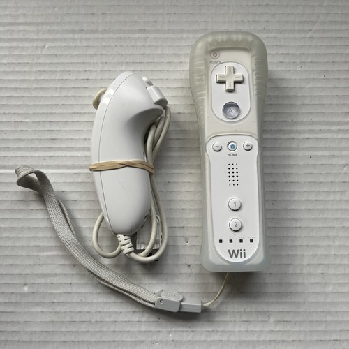 Nintendo Wii Remote Controller White RVL-003 & RVL-004 Nun Chuck OEM Case Tested - Picture 9 of 9