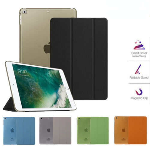 for Apple iPad Mini 1/2/3/4/5/6 iPad 5/6/7/8/9 Air 1/2 Leather Stand Case Cover - Afbeelding 1 van 16