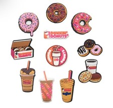 11 CHARMS Dunkin Donuts Shoe Charms - Birthday Gift For Kids and Adults