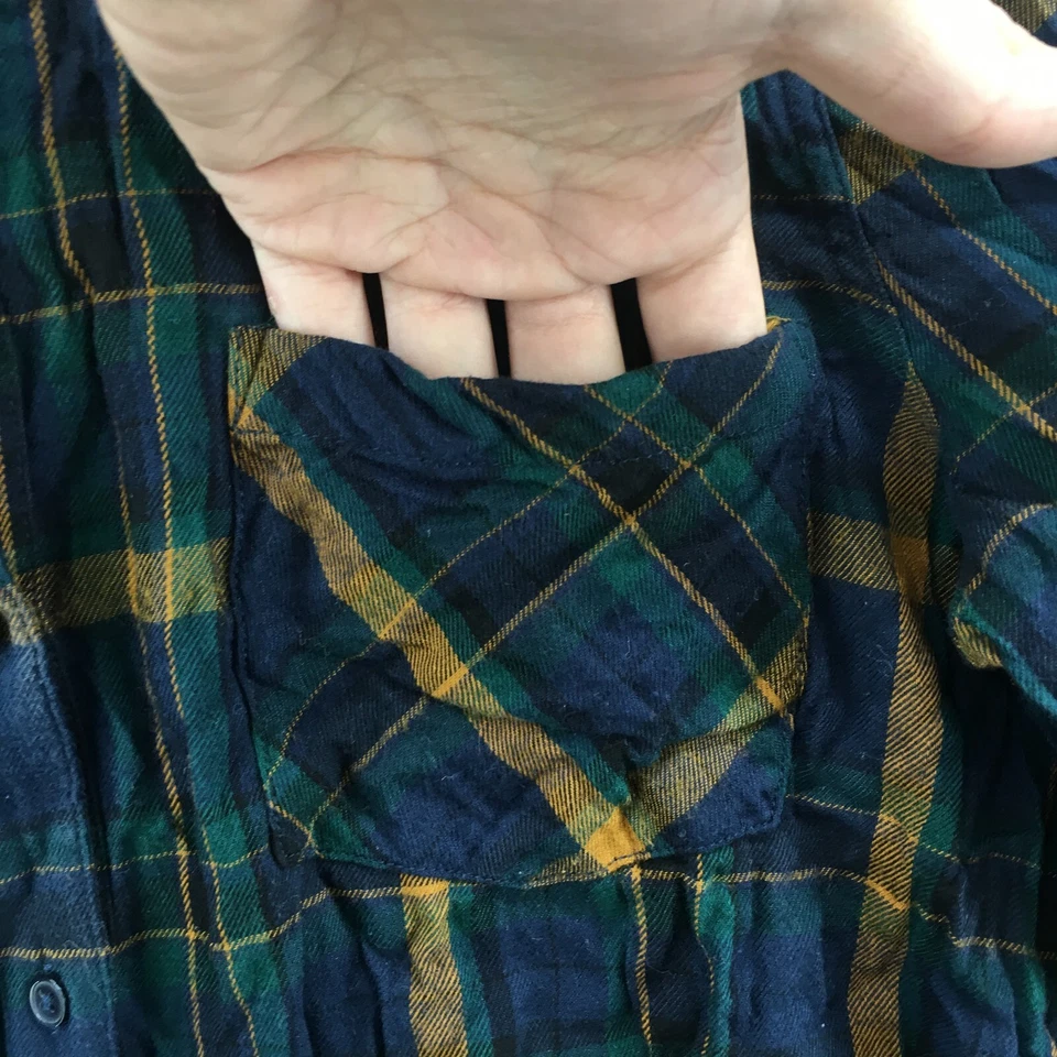 Camisa de manga larga con botones Lucky Brand para mujer calce clásico mediano multicolor Foto 4 de 4