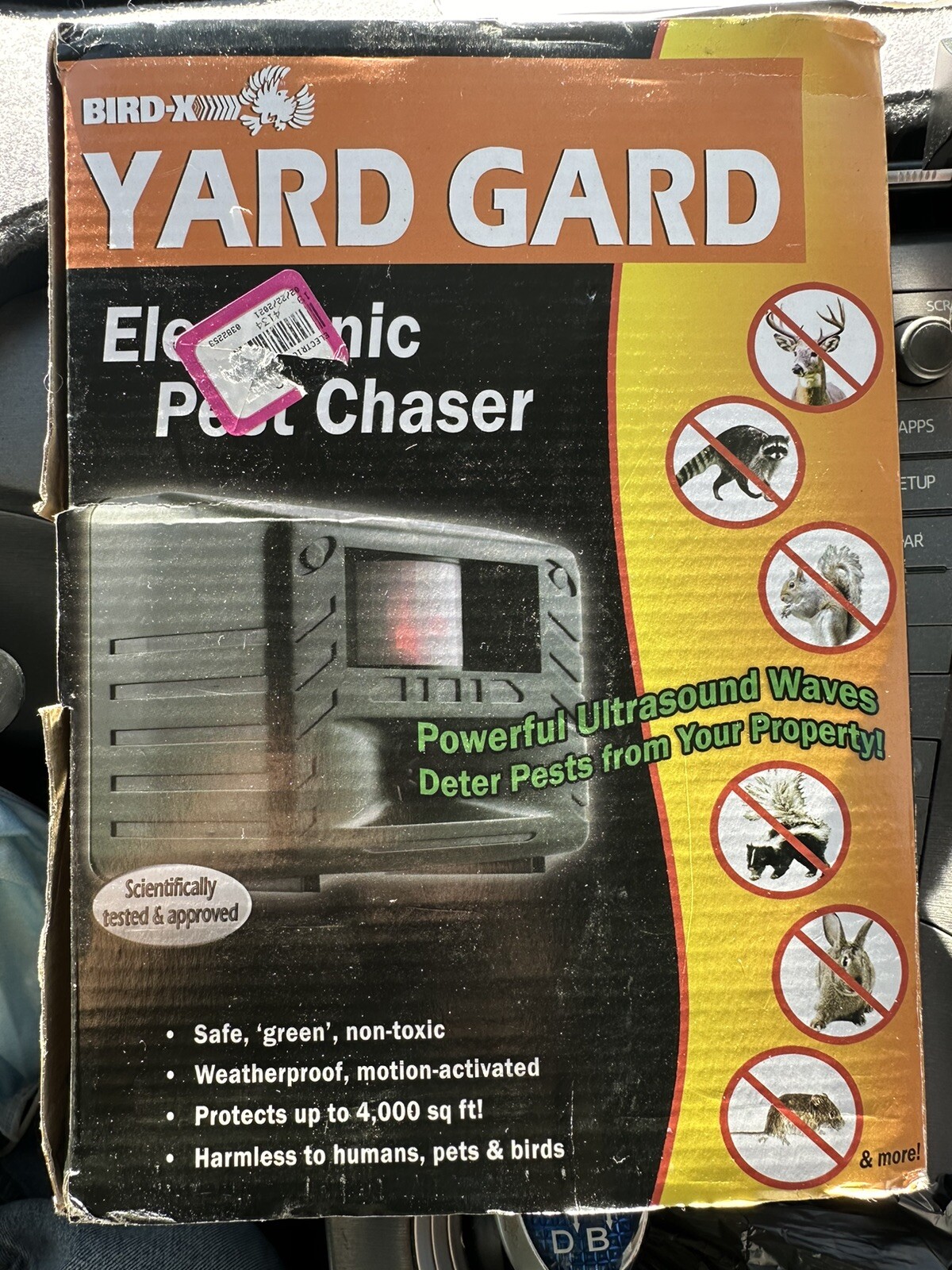 BirdX Yard Gard Electronic Animal Repeller Keeps Unwanted Pests out of