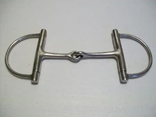  bit horse equine tack English bridle snaffle Sta-brite Stainless Steel Jointed 