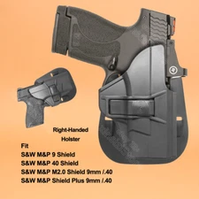 MP9 Shield Holster Fits Smith & Wesson S&W M&P9 40 Shield M2.0 Plus MP 9 .40 OWB