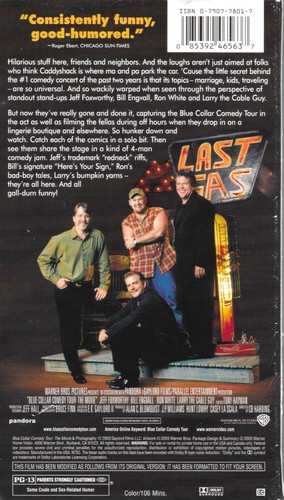 BLUE COLLAR COMEDY TOUR:THE MOVIE (VHS) Warner 24656 NOT Library copy VG++ - Picture 2 of 2