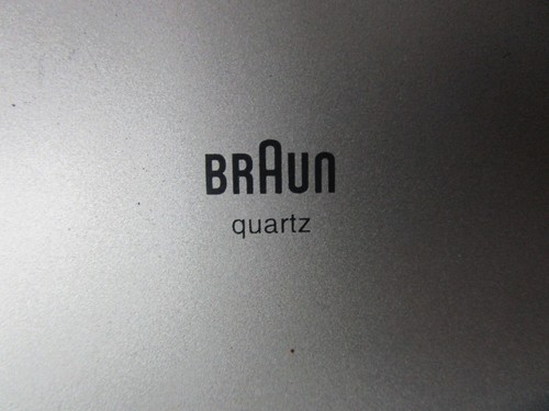 Braun Dietrich Lubs Design Wanduhr Type 4861 Uhr Kunststoff silbergrau Klassiker - Picture 4 of 9