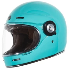 Torc T1 Retro Motorcycle Helmet Robin Egg Blue Size Large - T147:24