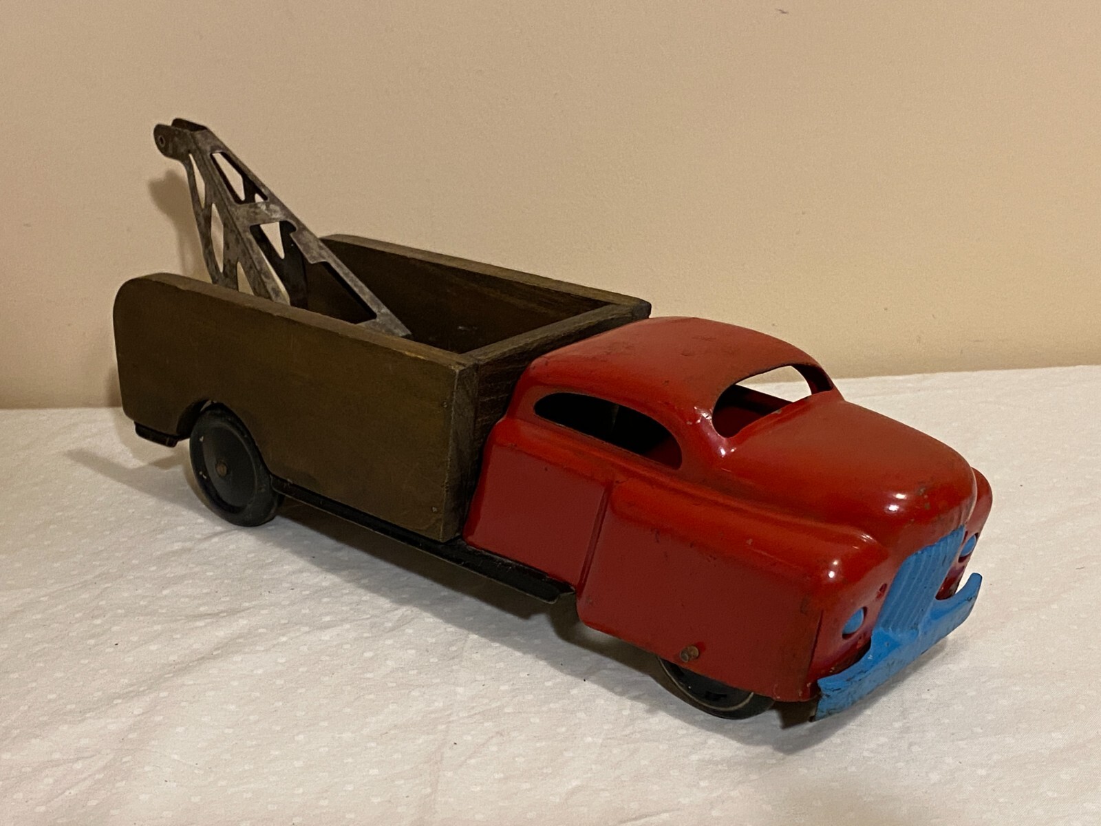 Wyandotte Toys Pressed Steel and Wood Toy Wrecker Tow Truck ab23 eBay
