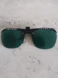 Vintage Rhinestone Clip On Visor Sunglasses 1950s
