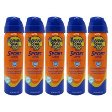 Stay Cool Under the Sun: Banana Boat Sport CoolZone Continuous Spray SPF30, 5pcs