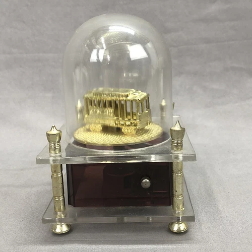 VINTAGE WACO MUSIC BOX GOLD SAN FRANCISCO TROLLY - WORKING - ON/OFF SWITCH