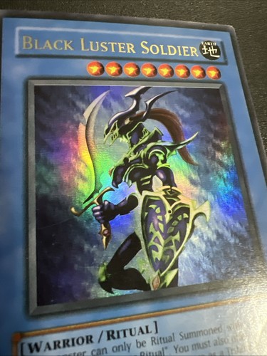 Yu-Gi-Oh! TCG Black Luster Soldier Holo Card SYE-024 1996 - Picture 3 of 24