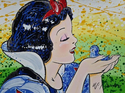 David Willardson A FINE FEATHERED FRIEND Disney Snow White Schneewittchen POPART