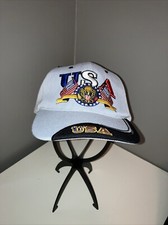 USA Embroidered Flags Eagle Baseball Cap Hat Gray Adjustable H154