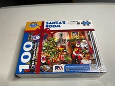 Santas Room Joy Mountain Peak 100 Piece Puzzle Made in USA New Factory Sealed