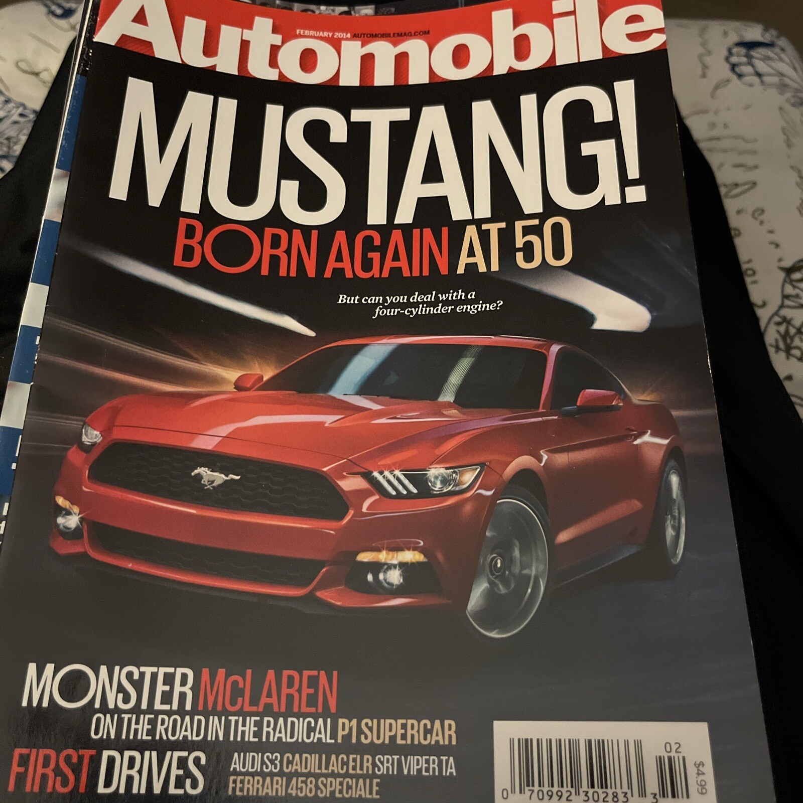 Automobile Magazine February 2014 Mustang Born Again At 50, Monster McLaren  K7