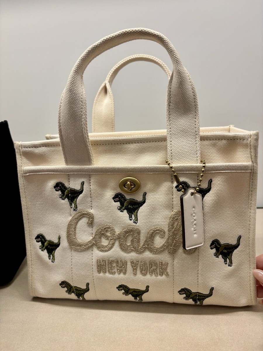 Coach Original Cargo Tote Bag 26 Lexie Print CZ129 Off White