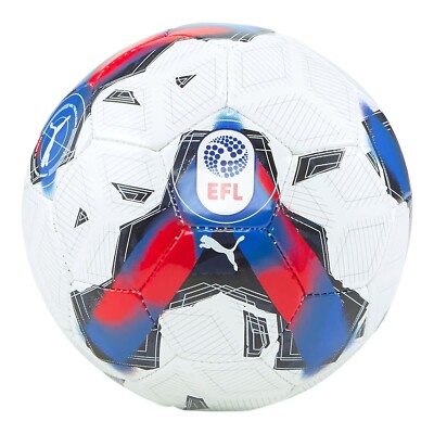 Puma Orbita 6 EFL 2022/23 Sky Bet MS Fußball Soccer Ball weiß/blau/rot Jungen 3