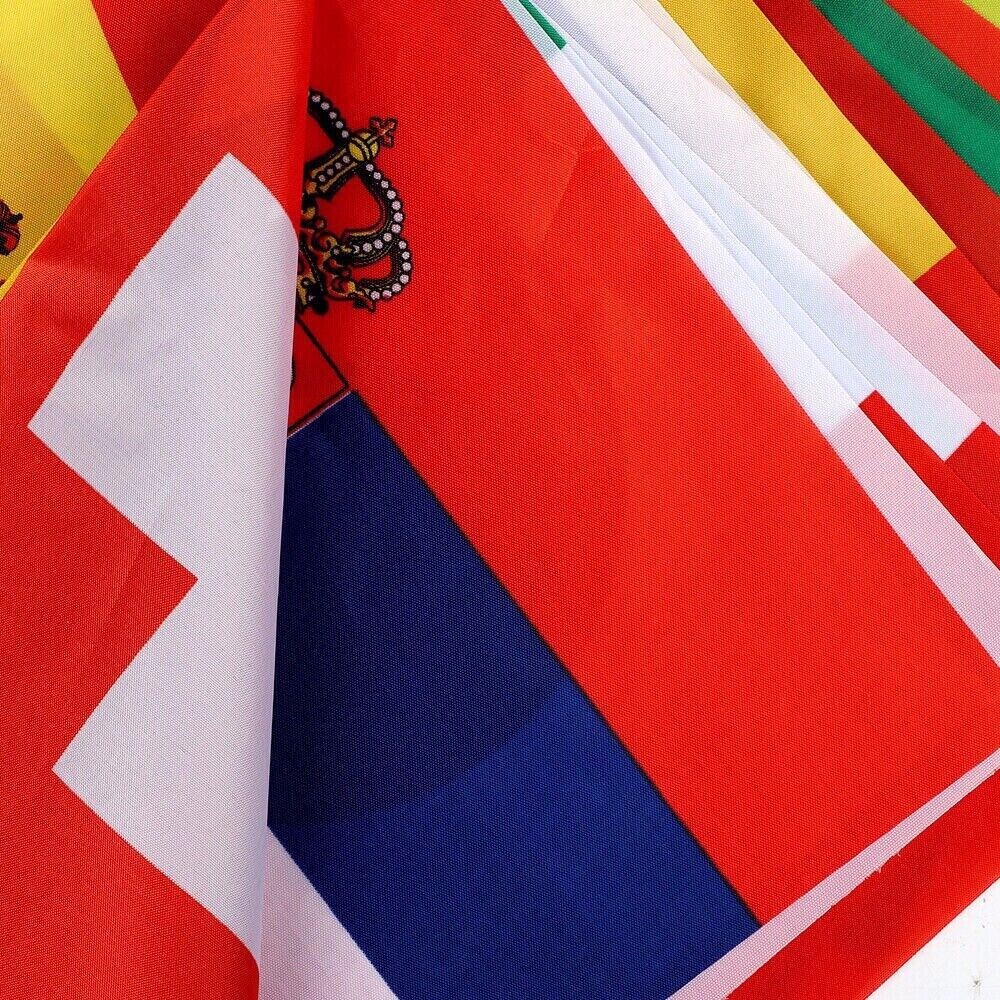 Paris Games 40FT World 32 Countries XL Flag Fabric Bunting Fast & Free