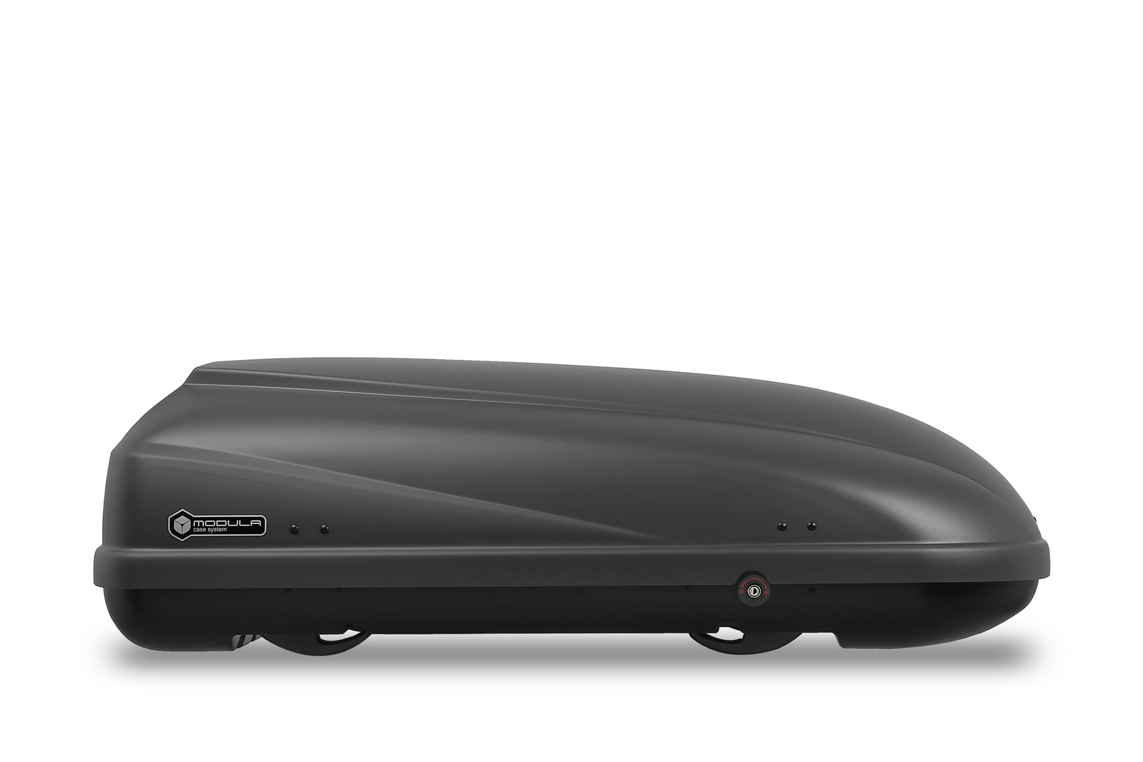 MODULA Box Portatutto Tetto Auto Beluga 460 Grigio Opaco  157X91X46,5 CM