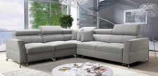 Ecksofa mit Schlaffunktion Schlafsofa Vedis IV Eckcouch Modern Chromfüße 26