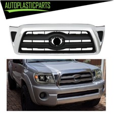 For Toyota Tacoma 2005-2009 2010 2011 Front Grille Chrome Shell With Black Grill