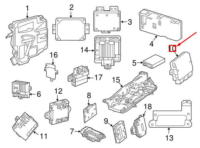 Control Unit Towbar MERCEDES BENZ W212 a 2049007905 A2125451232 