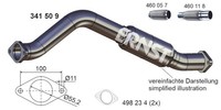 Abgasrohr Ernst 341509 FüR Ford DBW Focus Transit DAW Connect DNW Tourneo 1 DFW