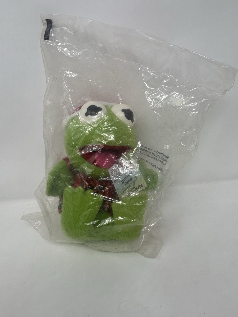 Vintage 1988 Muppet Babies Plush Kermit McDonalds New In Bag