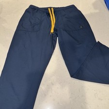 Carhartt Force Scrub Pants Large Petite Blue Super Stretch Drawstring C52106P