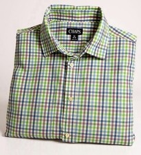 Chaps Boy’s Dress Button-up Shirt Size XL (18-20) Plaid