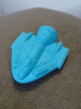 Vintage Original DIENER ERASER Blue KRYGO 5 -- space raiders Space Ship