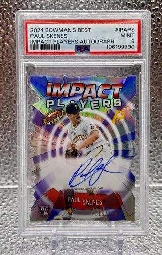 2024 Bowman's Best - Impact Players Autographs Paul Skenes #/150 PSA 9