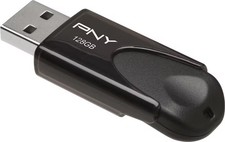 PNY - 128GB Attach 4 USB 2.0 Type A Flash Drive - Black