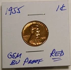 1955 Proof 🔥Lincoln Wheat Cent🔥 Gem Proof Red! - Beautiful Coin!