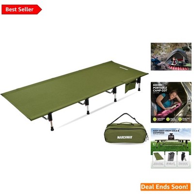 Durable 330 lbs Capacity Camping Cot - Elevated Comfort for Outdoor Adventures