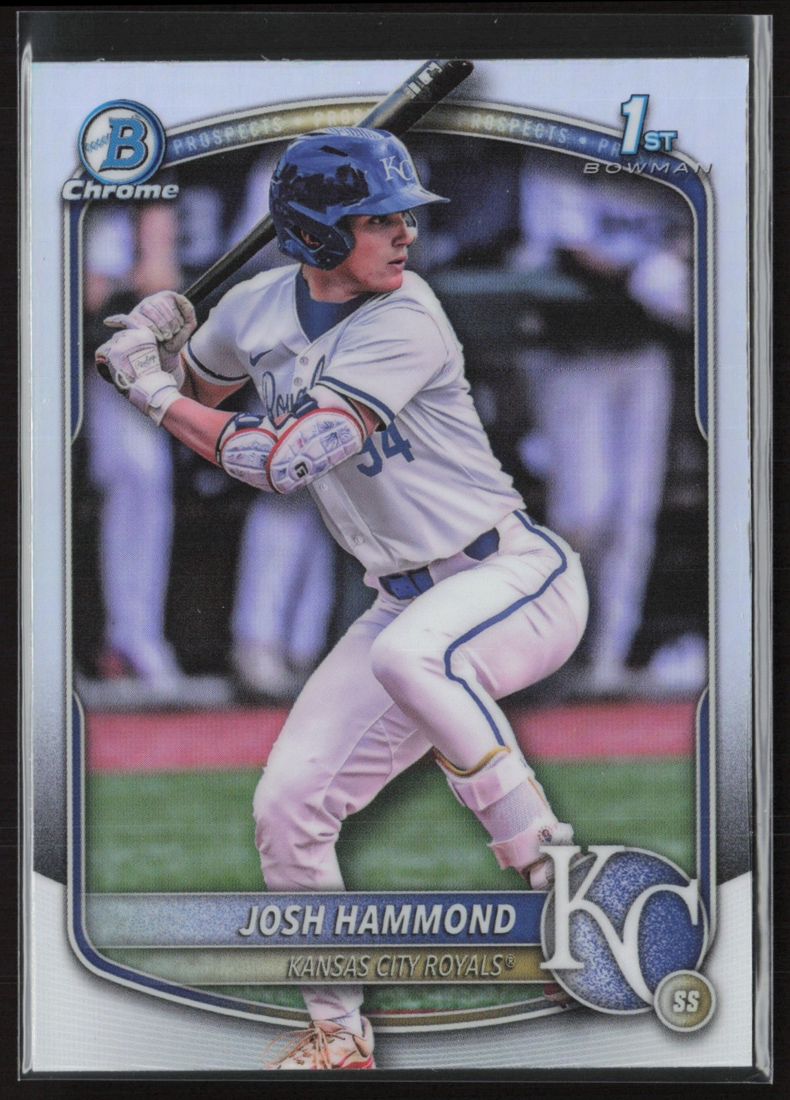 2025 Bowman Draft Josh Hammond Chrome Refractor #BDC-185 1st Kansas City Royals