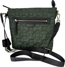 RADLEY London Finsbury Park Dark Green Flower Quilt Crossbody Bag New Handbag