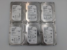 Lot of 6 Seagate 1TB 3.5" SATA HDD Mixed Desktop Hard Drives- TESTED