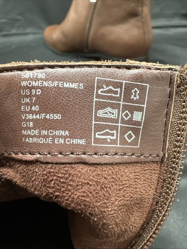 Botas Chelsea Lands' End Suela con Cremallera Lateral Marrón Imitación Cuero Talla 9D - Imagen 8 de 8