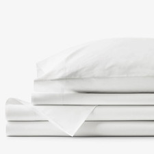 The Company store Classic Cool Organic Cotton Percale Solid Bed Sheet Set