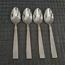  Reed & Barton GOLDEN CRESCENDO Stainless Teaspoon Set Of 4 Japan Flatware