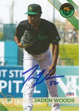 Jaden Woods Signed IP 2024 Greensboro Grasshoppers Card #32 Pittsburgh Pirates!