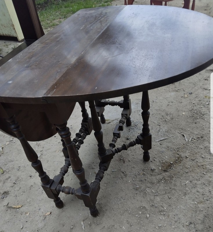 gate leg table vintage 86